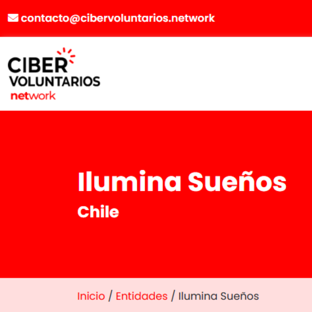 Ilumina Sueños forma parte del sitio web de Cibervoluntarios Network